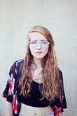 girl with glasses 