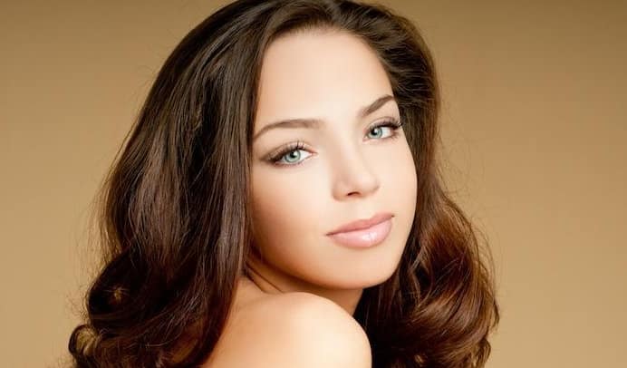 woman after dermal fillers